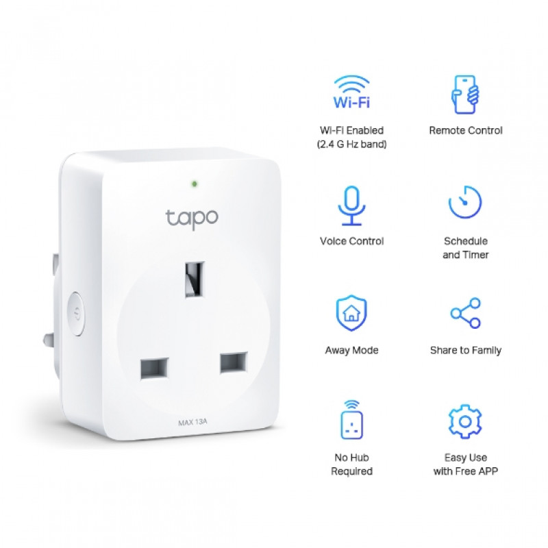 TP-LINK SMART HOME WIFI SMART PLUG/TAPO P100 (1-PACK)