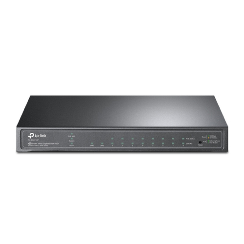 TP-LINK JetStream TL-SG2210P V3 - Switch - Smart - 8 x 10/100/1000 + 2 x SFP - Sobremesa - PoE (58 W)