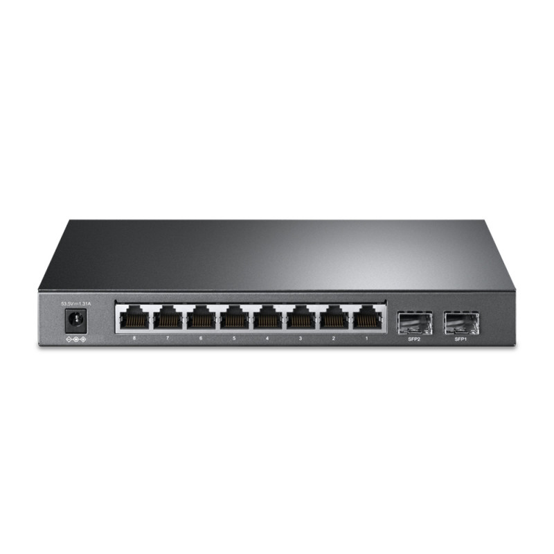 TP-LINK JetStream TL-SG2210P V3 - Switch - Smart - 8 x 10/100/1000 + 2 x SFP - Sobremesa - PoE (58 W)