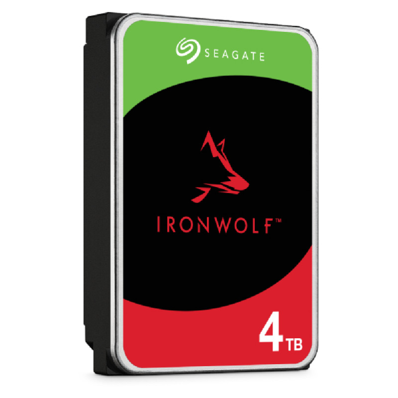 Pack SEAGATE NAS HDD 4x4TB IronWolf 5400rpm 6Gb/s SATA 256MB caché 3,5 pulgadas 24x7 CMR para sistemas rackmount NAS y RAID negro