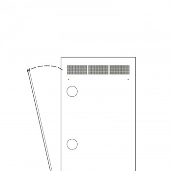 Middle Atlantic Products Middle Atlantic Serie WR WR-RAP-24 - Panel de rack - posterior - Negro - 24U - 48,3 cm (19