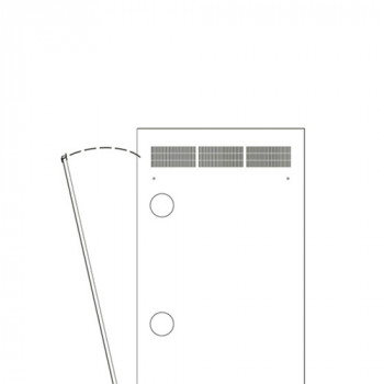 Middle Atlantic Products Middle Atlantic Serie WR WR-RAP-24 - Panel de rack - posterior - Negro - 24U - 48,3 cm (19