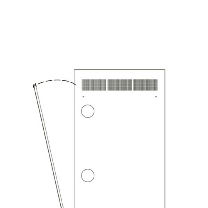 Middle Atlantic Products Middle Atlantic Serie WR WR-RAP-24 - Panel de rack - posterior - Negro - 24U - 48,3 cm (19