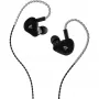 Sharkoon Stealthbite IEM Auriculares gaming in-ear con micrófono de diadema desmontable, USB-C/USB-A/3,5 mm, negro