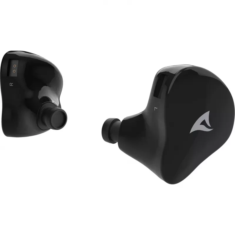 Sharkoon Stealthbite IEM Auriculares gaming in-ear con micrófono de diadema desmontable, USB-C/USB-A/3,5 mm, negro
