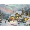 Schmidt Spiele Thomas Kinkade Studios: Santa's Night Before Christmas Puzzle de 1000 piezas
