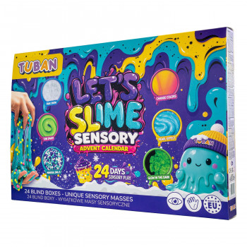 TUBAN Set de calendario de adviento - Let's Slime | 24 días de creación de slime DIY