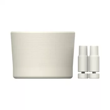 STANLEY Set de 2 fundas y tapones para pajita para vaso térmico 0,89L/0,59L The Quencher Boot + Straw Topper en Crema