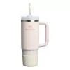 STANLEY Set de 2 fundas y tapones para pajita para vaso térmico 0,89L/0,59L The Quencher Boot + Straw Topper en Crema