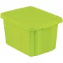 CURVER Essentials Caja de almacenamiento 26L con tapa, Verde, 44 x 34 x 27 cm