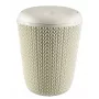 CURVER Knit Papelera de baño redonda 7L en Blanco