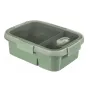 CURVER Smart Eco To Go Dual Recipientes rectangulares para alimentos 0,9L (0,6L + 0,3L) Soft Green
