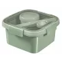 CURVER Caja de almacenamiento Lunch Kit Cuadrada 1,1L Smart Eco To Go 16x16x9cm Soft Green