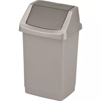 Curver Click-It cubo de basura 9L plata