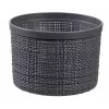 CURVER cesta con tapa Jute redonda 2L Ø17x13cm gris oscuro
