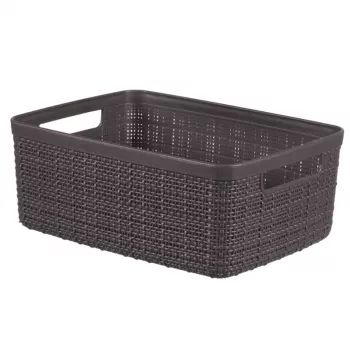 Curver cesta Jute S 5L 27x20x11cm gris oscuro
