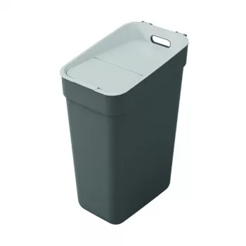 CURVER Ready To Collect 30L contenedor de reciclaje gris oscuro/gris claro