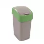 CURVER Flip Bin 9L cubo de basura plata/verde