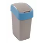 CURVER Flip Bin 9L cubo de basura plata/azul