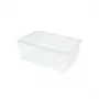CURVER caja con tapa caja textil 45L 59,6x39,4x23cm transparente