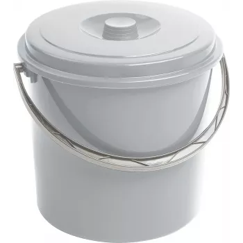CURVER cubo con tapa 10L gris