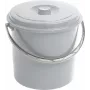 CURVER cubo con tapa 10L gris