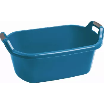 CURVER Infinity cesta de ropa ovalada 55L azul con asas