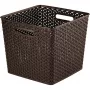 CURVER My Style cesta de almacenamiento cuadrada 25L marrón oscuro 32,5x32,5x28cm