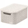 CURVER Style S caja de almacenamiento con tapa 29,1x19,8x14,2 cm crema