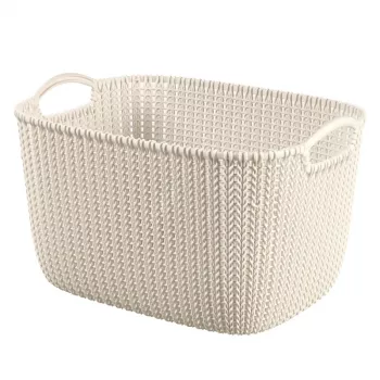 CURVER cesta Knit L rectangular 19L 40x30x23cm blanco