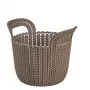 CURVER cesta Knit XS redonda 3L 23x19x19 cm marrón