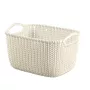 CURVER Knit Collection cesta de almacenamiento rectangular S 8L blanco 30x22x17 cm