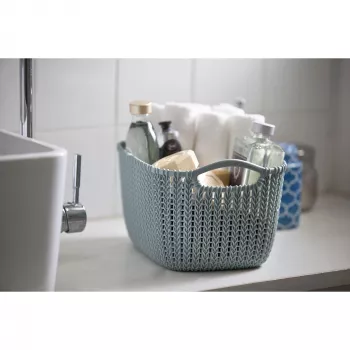 CURVER cesta Knit S rectangular 8L 30x22x17cm azul