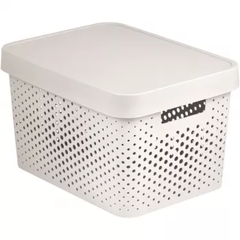 CURVER Recycled Infinity 17L caja de almacenamiento blanco 36x27x22cm