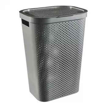 CURVER Infinity Recycled 60L caja de almacenamiento 44x35x60cm gris oscuro