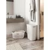 CURVER Infinity Recycled 60L caja de ropa, verde, 44x35x60 cm, cesta de ropa ventilada de plástico reciclado con tapa y asas