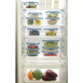 CURVER Smart Eco Fresh recipiente rectangular para alimentos 2L con tapa verde hermética