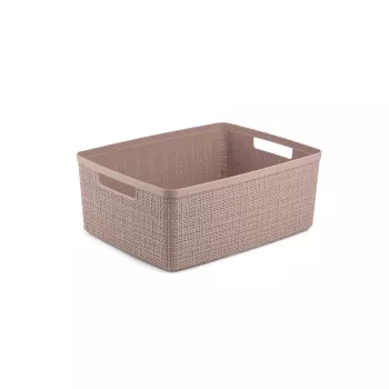 CURVER cesta Jute M 12L 36x28x15cm rosa