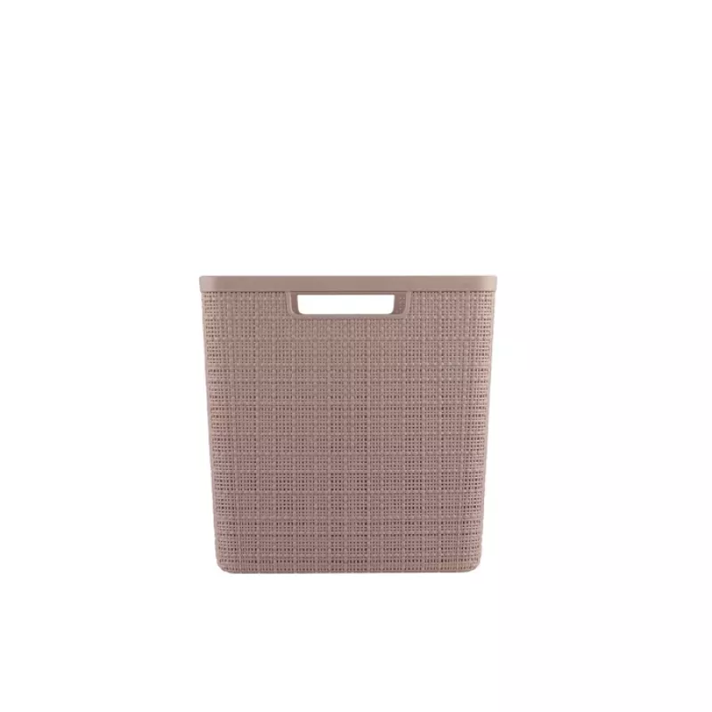 CURVER cesta Jute cuadrada 17L 28x28x27cm rosa