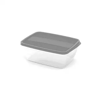 CURVER Vedo recipiente rectangular de almacenamiento 4L transparente gris
