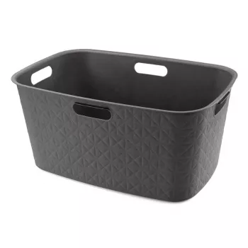 CURVER Softex cesta de la ropa 45L 57x37x27cm gris oscuro