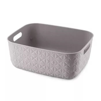 CURVER Softex M cesta de almacenamiento 12,5L gris marrón 37,9x29,2x14,3cm