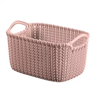 CURVER Knit XS cesta de almacenamiento rectangular 3L 25x18x14 cm rosa