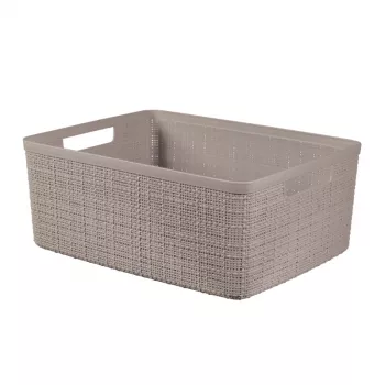 CURVER cesta Jute M 12L 36x28x15cm beige