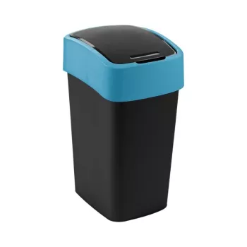 CURVER Flip Bin 25L papelera negro/azul