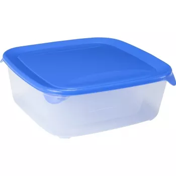 Curver Fresh & Go Set de 4 recipientes rectangulares de almacenamiento 0,5L + 0,8L + 1,7L + 2,9L azul