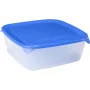 Curver Fresh & Go Set de 4 recipientes rectangulares de almacenamiento 0,5L + 0,8L + 1,7L + 2,9L azul