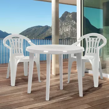 Keter Mesa de jardín Lisa blanca