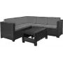 KETER Conjunto de muebles de jardín Provence con mesa gris