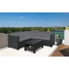 KETER Conjunto de muebles de jardín Provence con mesa gris
